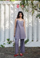 Dusk Co-Linen Straight Pants - Sale view 3
