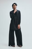 Kohl Co-Linen Men's Pleated Yoke Kurta Set view 2
