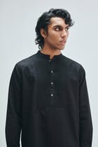 Kohl Co-Linen Men's Pleated Yoke Kurta Set view 9