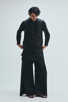 Kohl Co-Linen Men's Pleated Yoke Kurta Set view 10