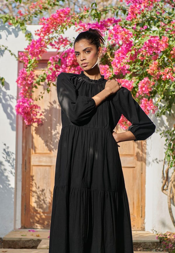 Saphed — Kohl Co-Linen Three Tiered Dress