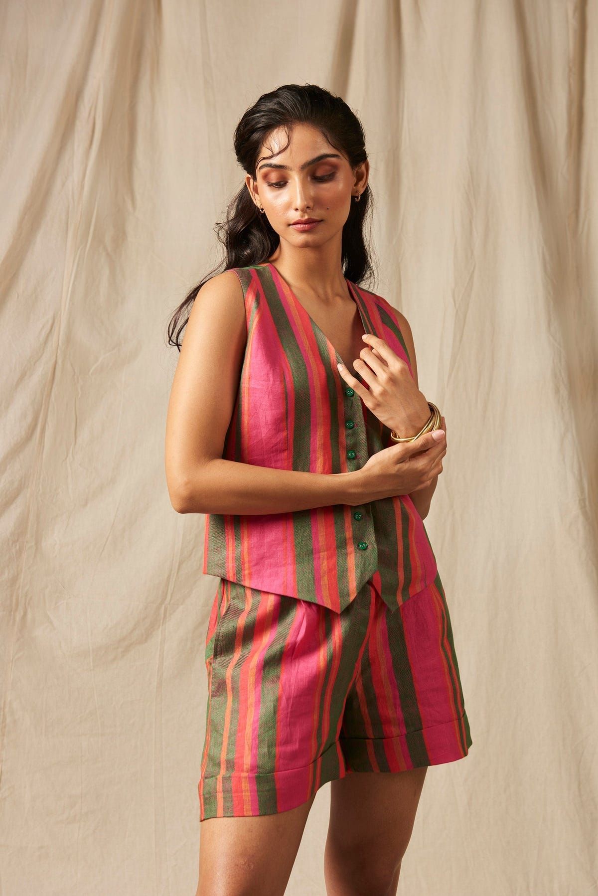 Surekha Linen Waistcoat - Sale - image 2