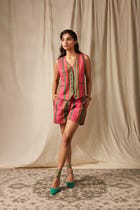 Surekha Linen Waistcoat - Sale view 5