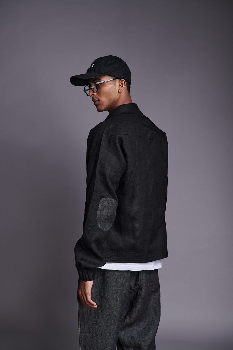 Kohl Co-Linen Men's Panelled Bomber Jacket