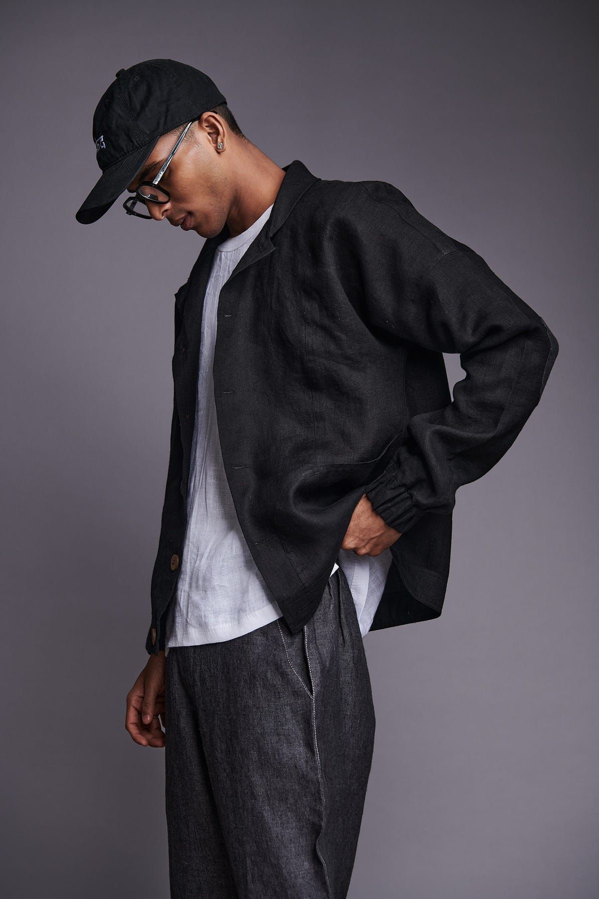 Kohl Co-Linen Men's Panelled Bomber Jacket - image 6