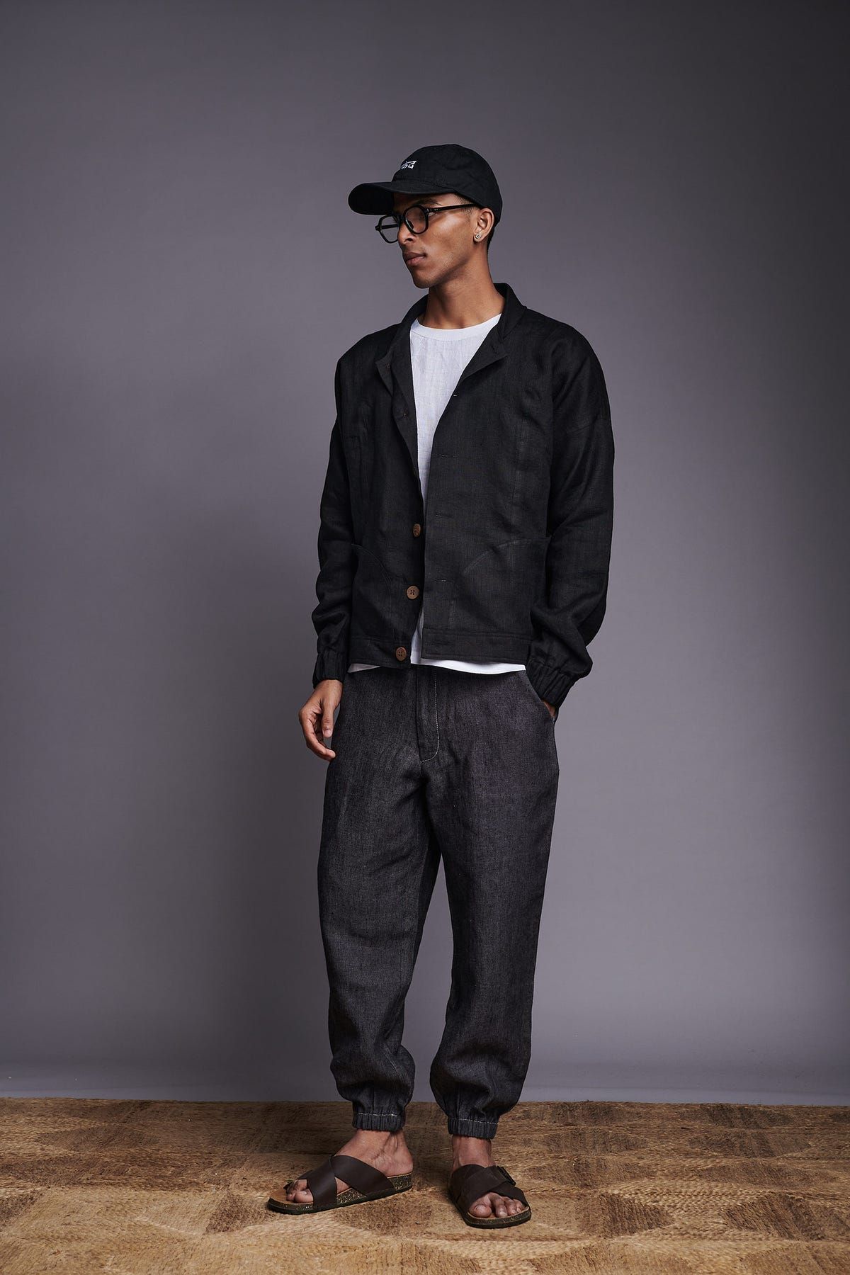 Kohl Co-Linen Men's Panelled Bomber Jacket - image 8