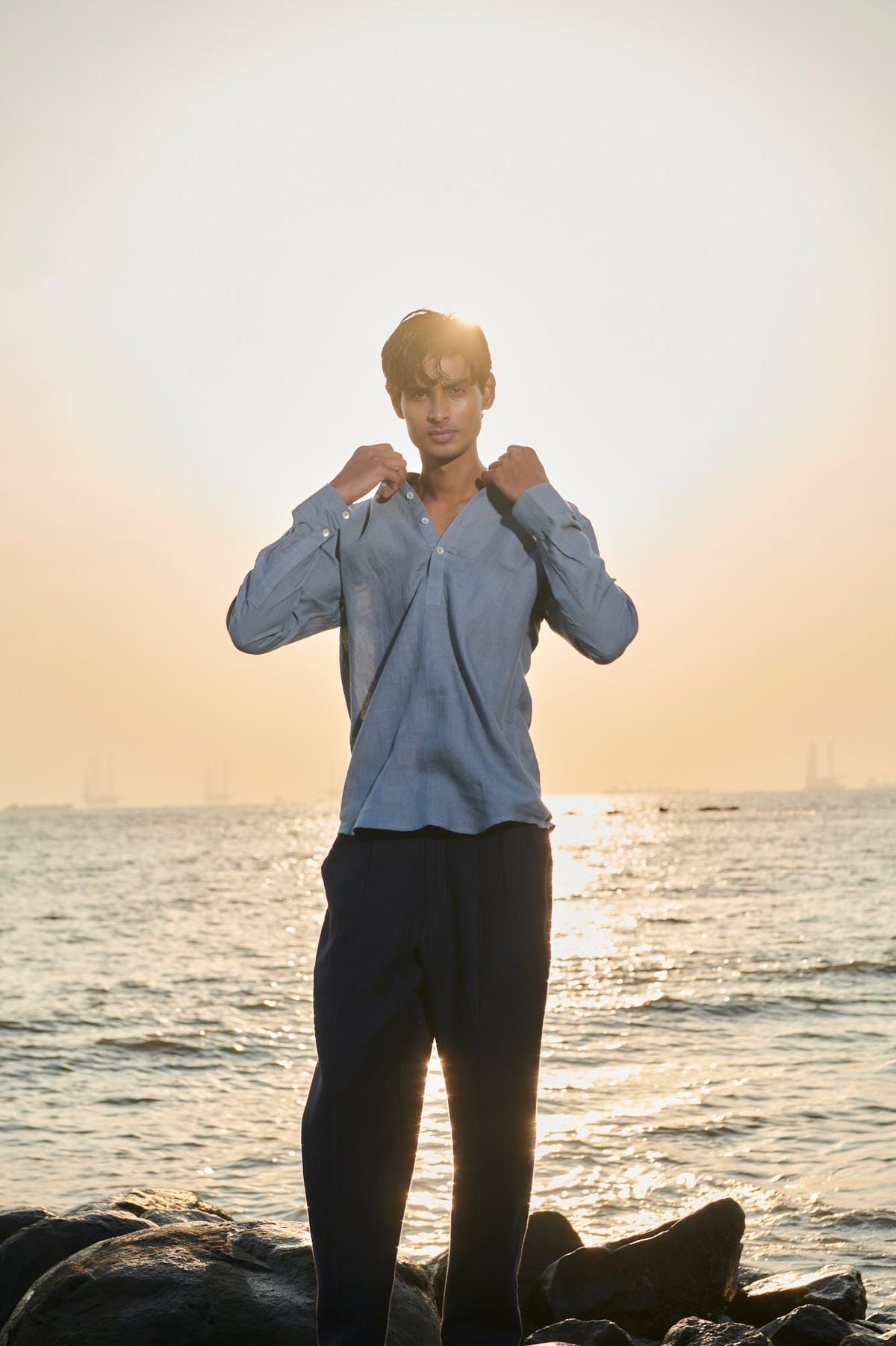 Sky Linen Men's Shirt Kurta - Sale - image 5