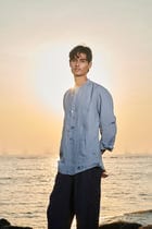 Sky Linen Men's Shirt Kurta - Sale view 6