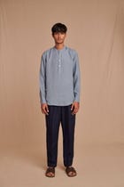 Sky Linen Men's Shirt Kurta - Sale view 9