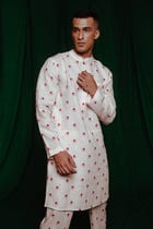 Wildflower Co-Linen Men's Classic Kurta view 1