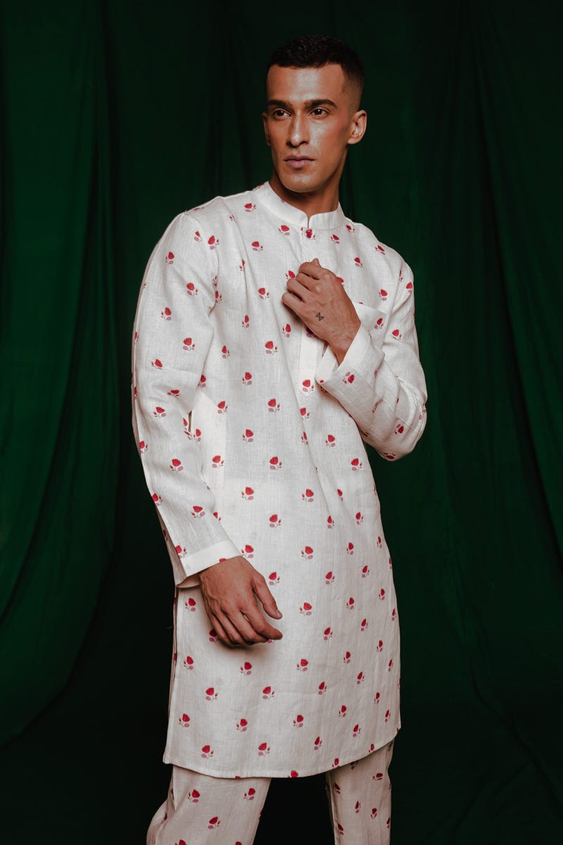 Wildflower Co-Linen Men's Classic Kurta