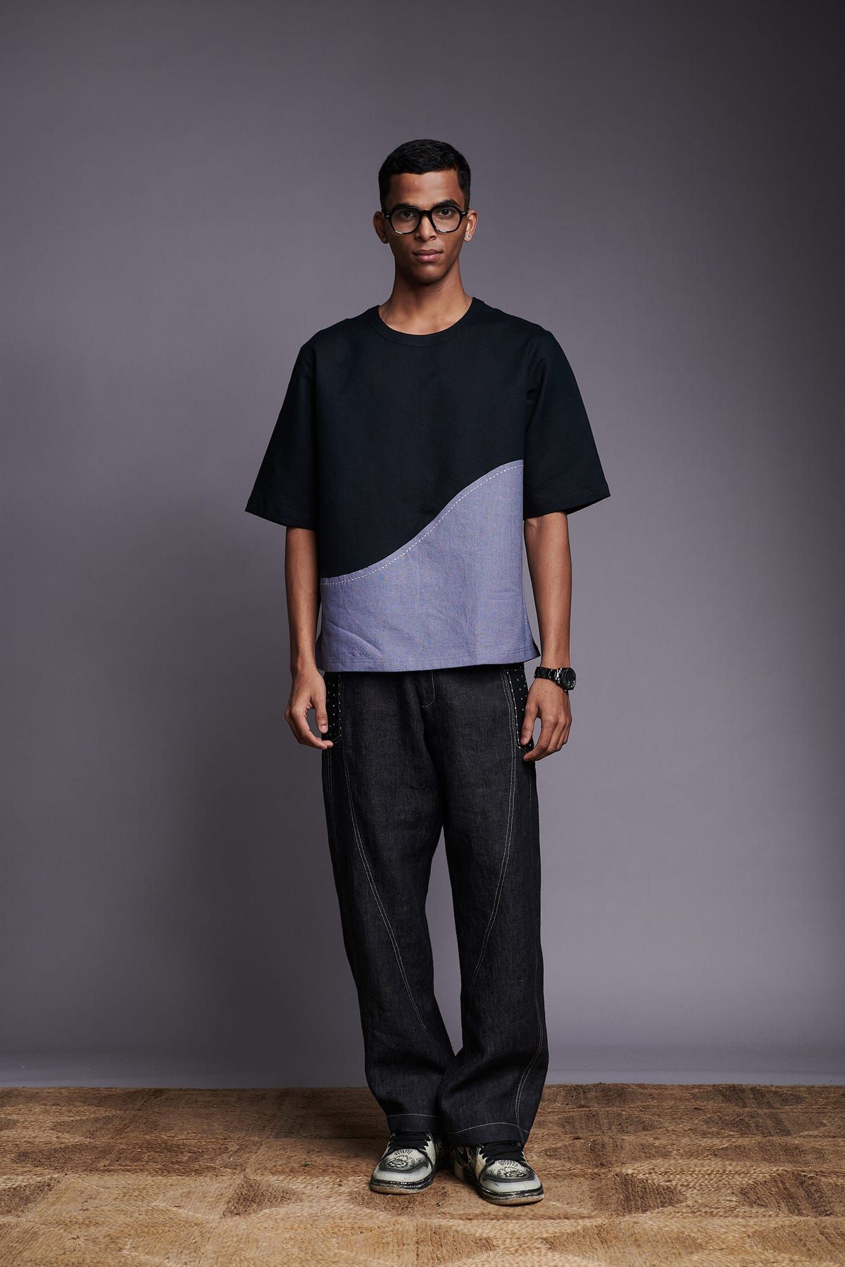 Kohl Dusk Co-Linen Men's Woven T-shirt - image 1