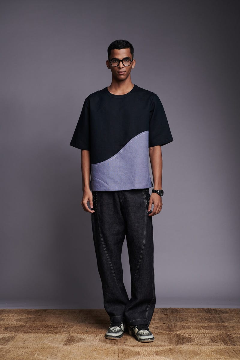 Kohl Dusk Co-Linen Men's Woven T-shirt