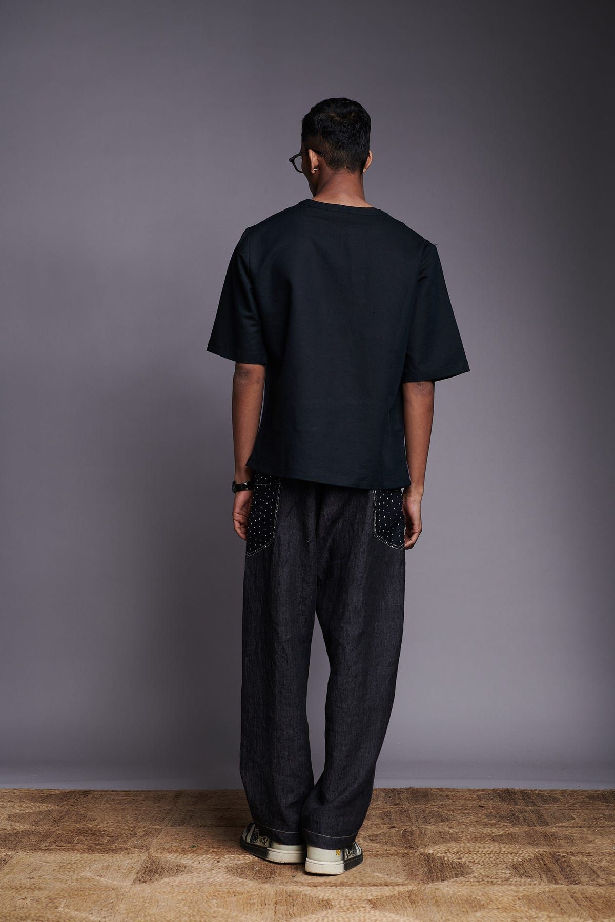 Kohl Dusk Co-Linen Men's Woven T-shirt - image 4