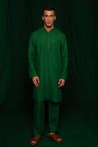 Panna Linen Men's Classic Kurta Set view 1
