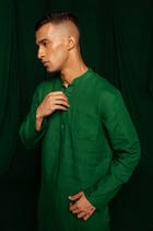 Panna Linen Men's Classic Kurta Set view 2
