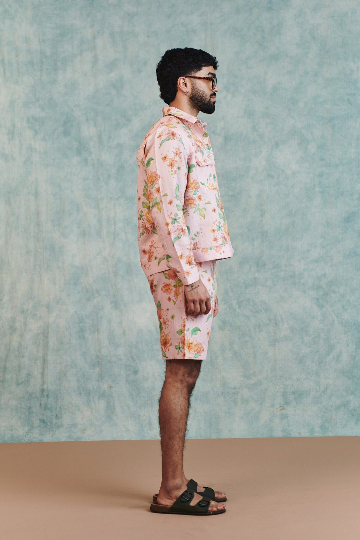 Flora Co-Linen Men's Trucker Jacket Set - image 6