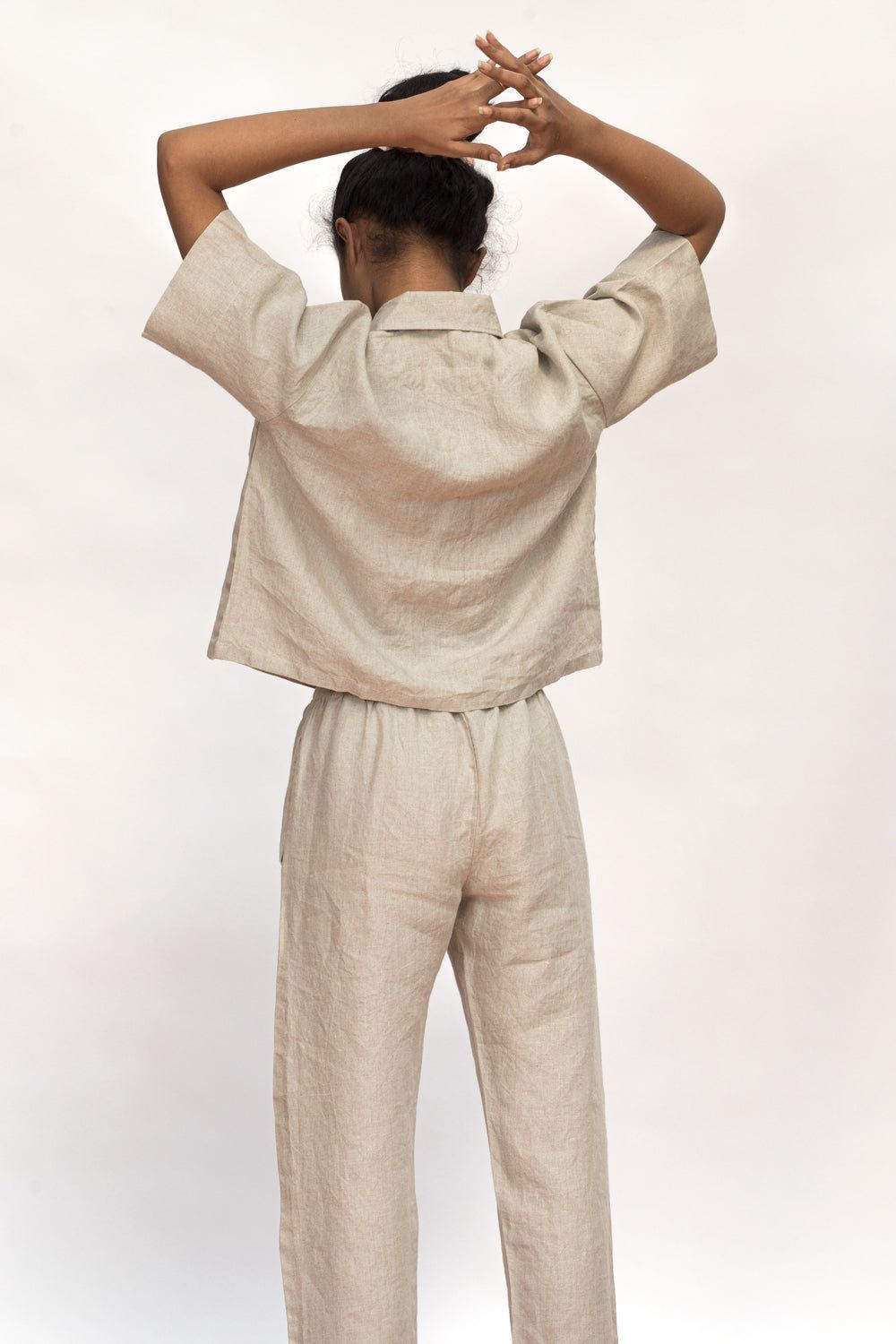 Undyed Linen Women's Pyjama Set - image 2