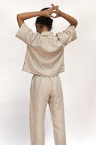 Undyed Linen Women's Pyjama Set view 2