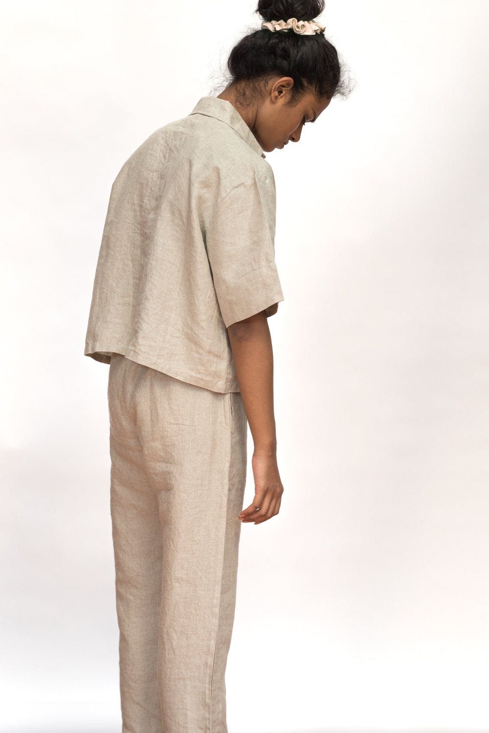 Undyed Linen Women's Pyjama Set - image 4