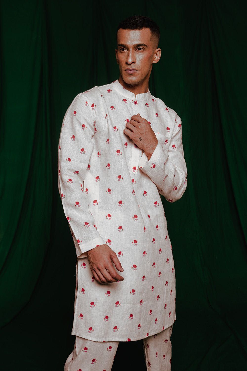 Wildflower Co-Linen Men's Classic Kurta Set - Sale - image 1