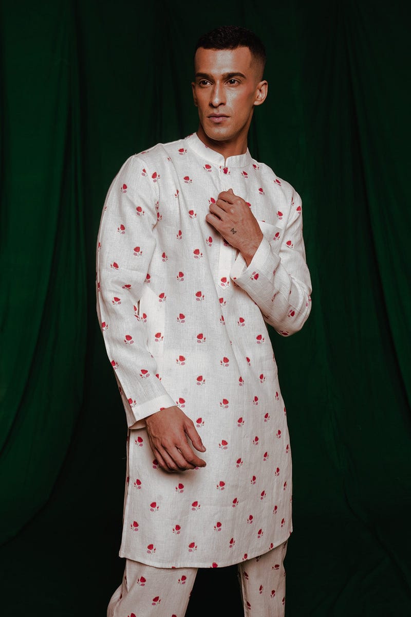 Wildflower Co-Linen Men's Classic Kurta Set - Sale