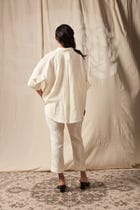 Taj Co-Linen Pleated Pants view 3