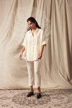 Taj Co-Linen Pleated Pants view 6
