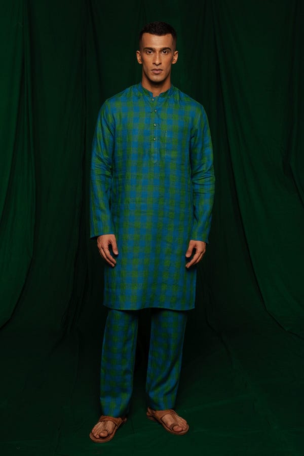 Saphed — Forest Linen Men's Classic Kurta - Sale