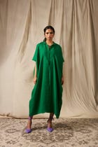 Panna Linen Kaftan Dress view 1