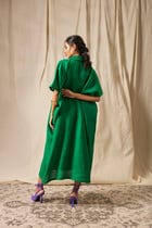 Panna Linen Kaftan Dress view 3