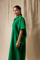 Panna Linen Kaftan Dress view 5