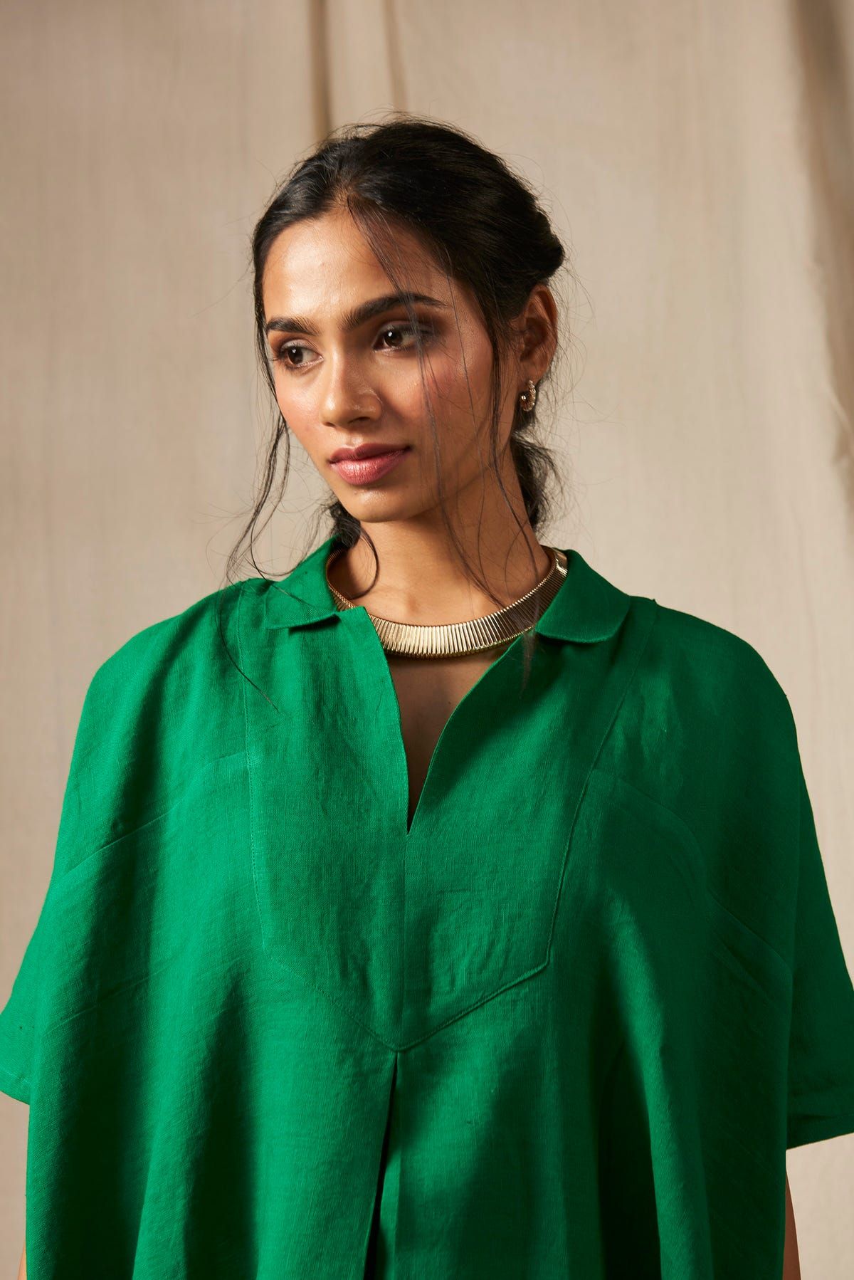 Panna Linen Kaftan Dress - image 6