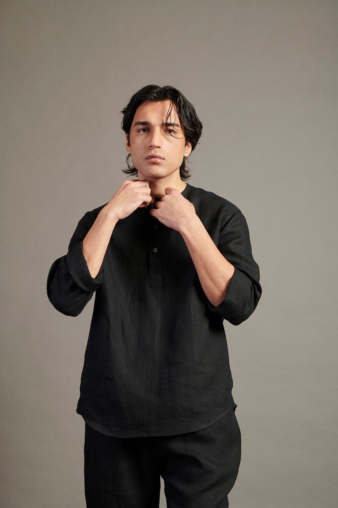 Kohl Co-Linen Men's Short Kurta - image 6