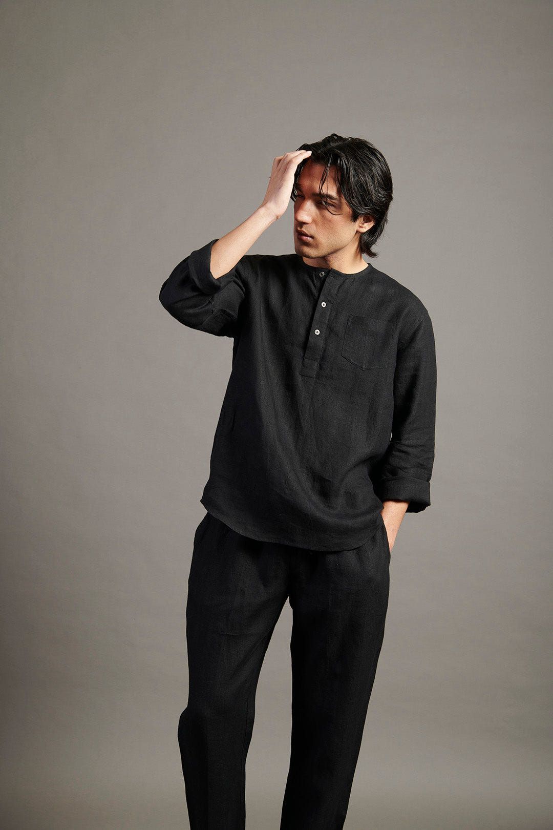Kohl Co-Linen Men's Short Kurta - image 7