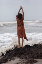 Cinnamon Linen Robe view 7
