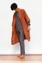Cinnamon Linen Robe view 8