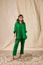 Panna Linen Pleated Pants - Sale view 1
