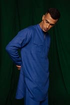 Neelam Linen Men's Saif Kurta - Sale view 2