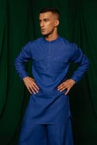 Neelam Linen Men's Saif Kurta - Sale view 6