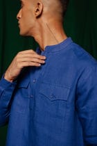Neelam Linen Men's Saif Kurta - Sale view 8