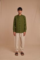 Undyed Linen Men's Jogger Pants view 1