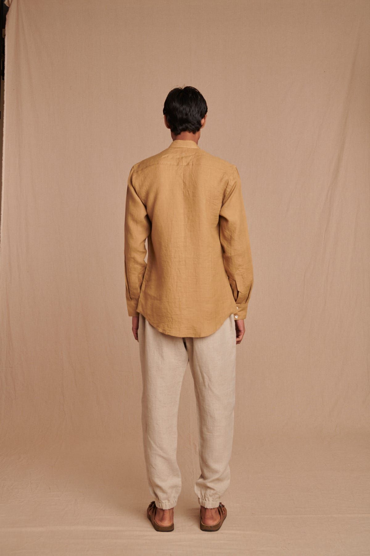 Undyed Linen Men's Jogger Pants - image 3