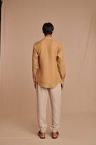 Undyed Linen Men's Jogger Pants view 3