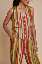 Leher Linen Waist Coat - Sale view 5