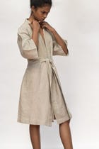 Undyed Linen Robe view 5