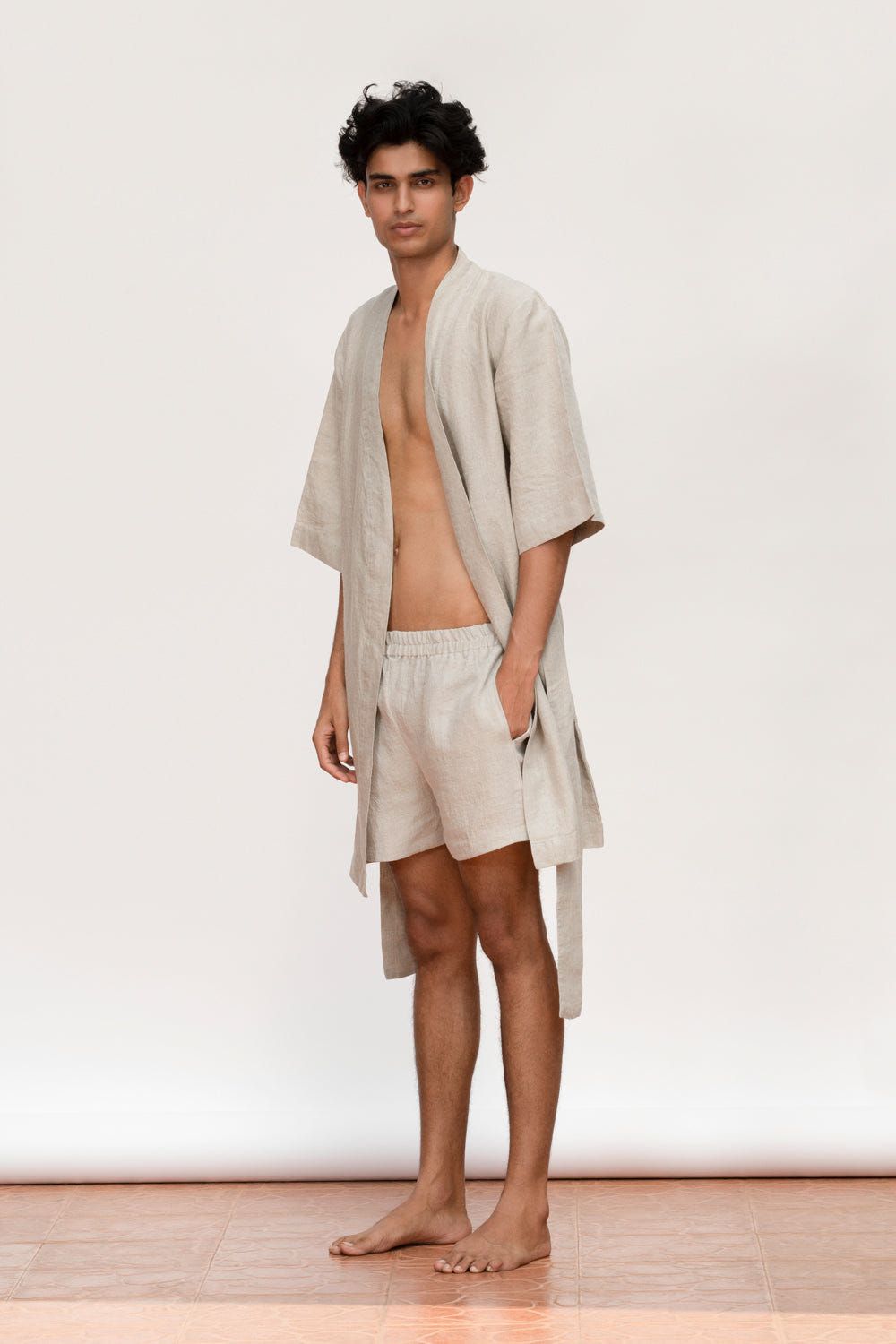 Undyed Linen Robe - image 6