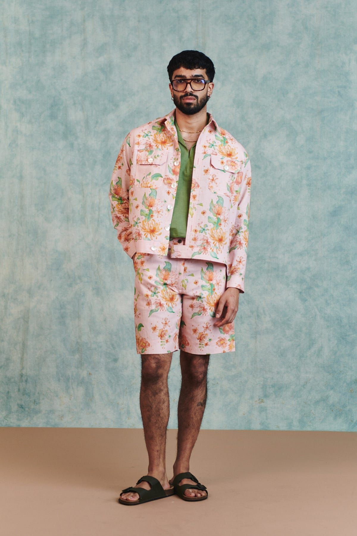 Flora Co-Linen Men's Trucker Jacket - image 8