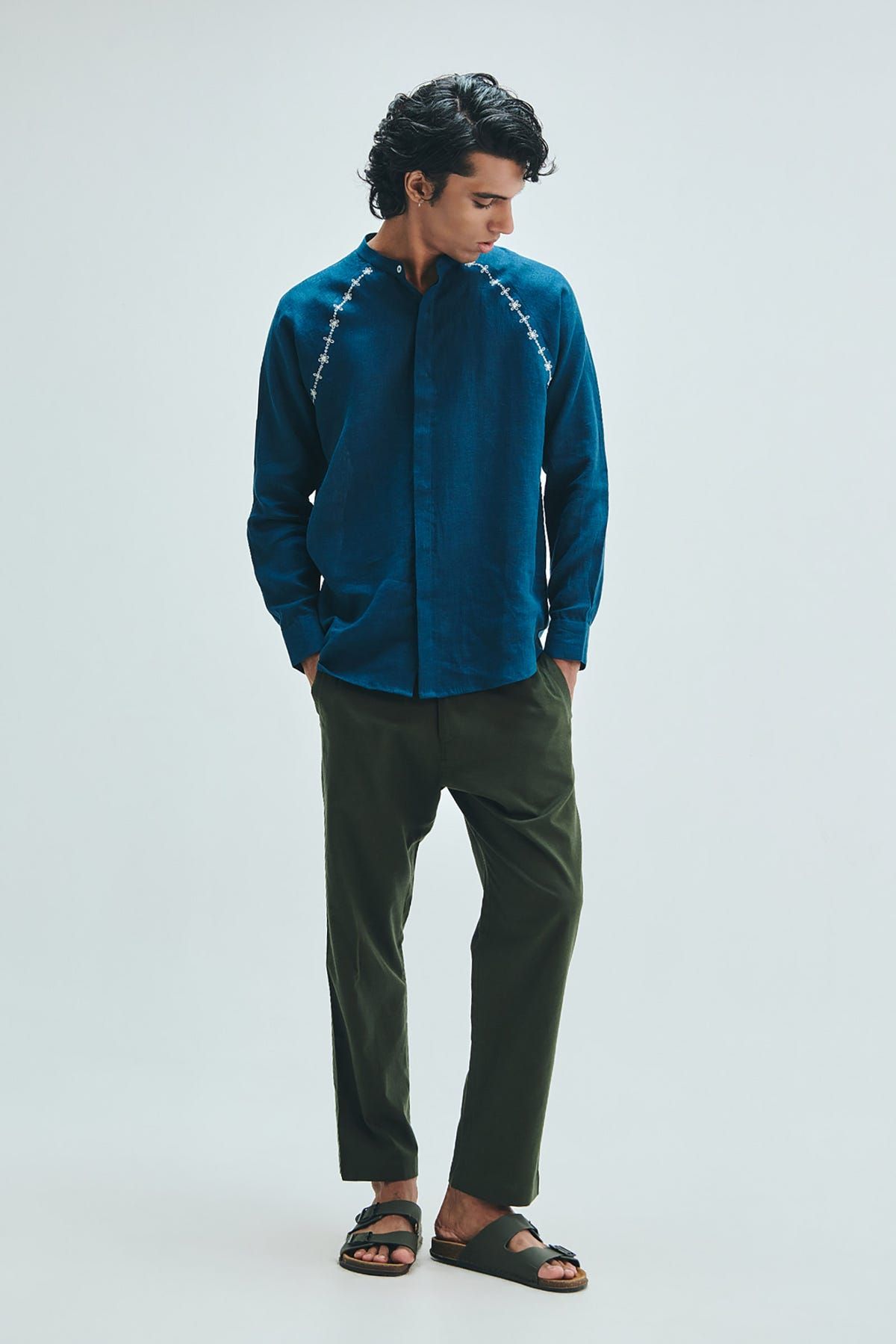 Pine Linen Men's Tapered Lounge Pants - image 5