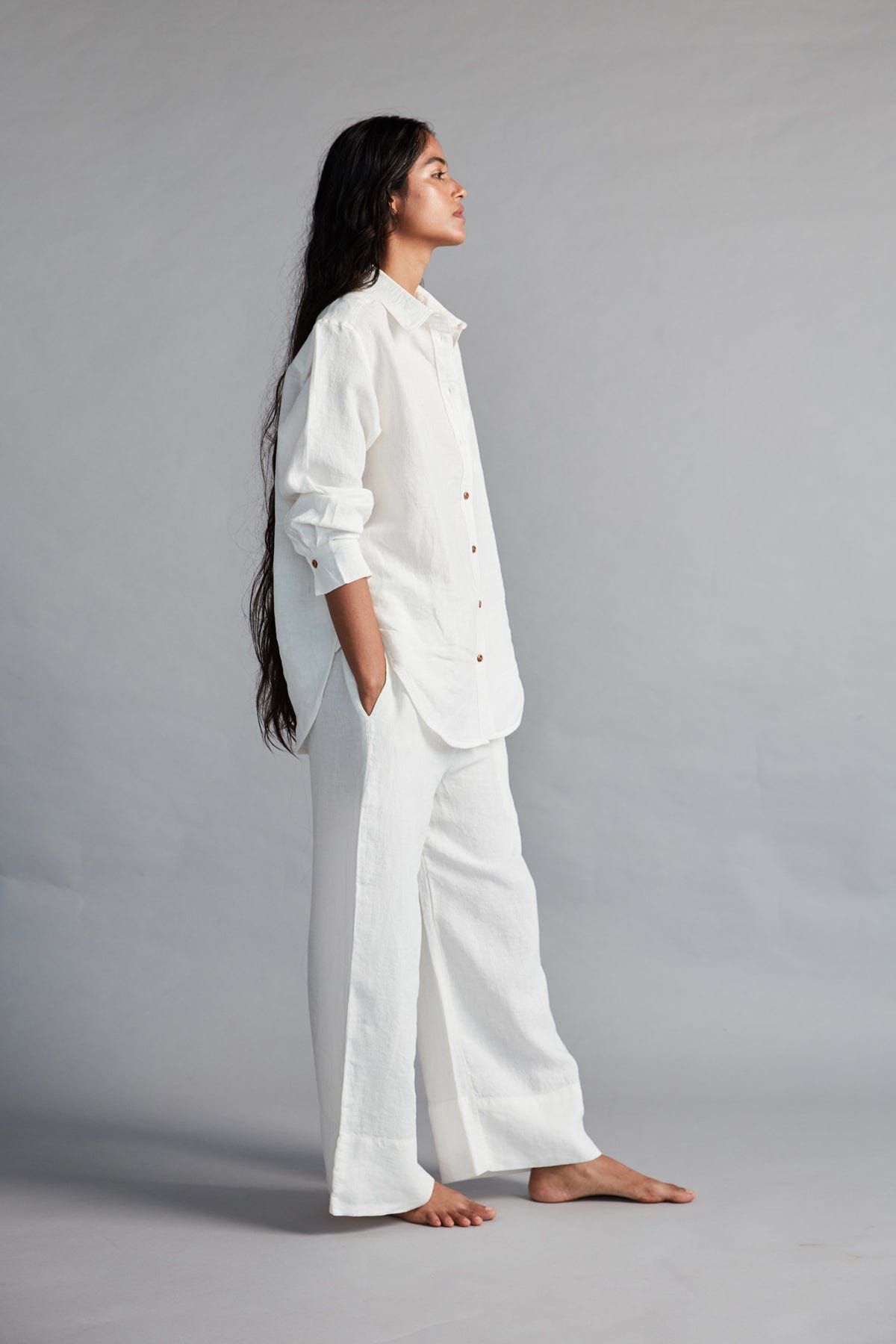 Taj Co-Linen Oversized Shirt - Sale - image 3